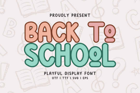 Back to School Regular Font for Branding and Packaging Design