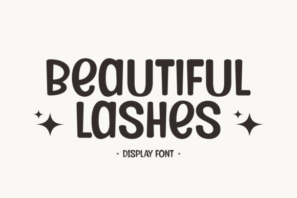 Beautiful Lashes Display Font for Marketing and Brand Content