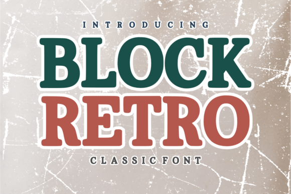 Block Retro Font for Bold Branding