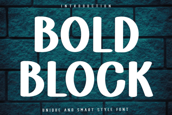 Bold Block Font for Festive Design