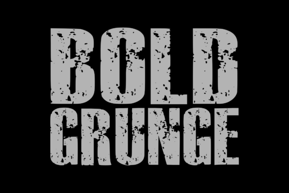 Bold Grunge Font for Bold Design