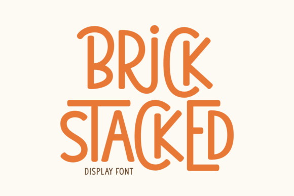 Brick Stacked Font: Bold Display Typeface for Campaigns