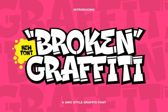 Broken Graffiti Font