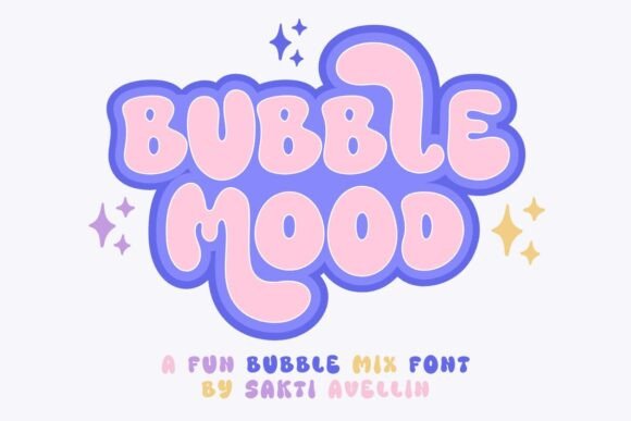 Bubble Mood: A Playful Display Font for Bold Branding Projects