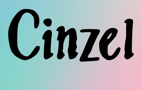 Cinzel Font for Web Design