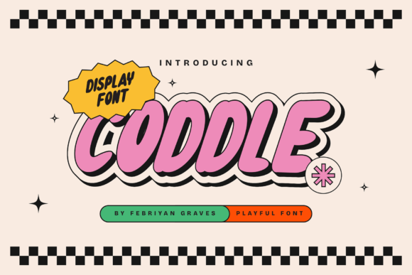 Coddle Font Review: A Playful Display Typeface for Handmade Products