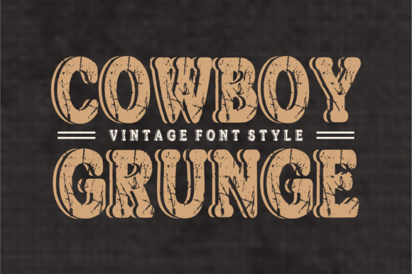 Cowboy Grunge Font for Bold Branding