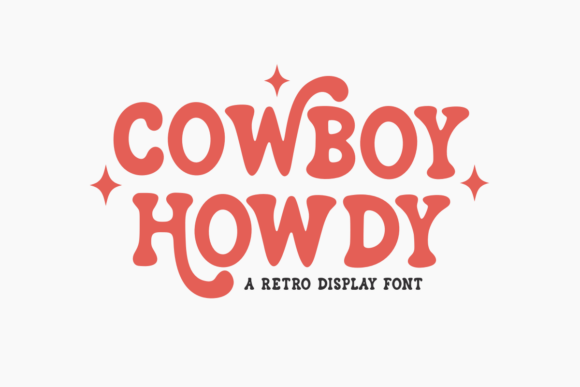 Cowboy Howdy Display Font for Handmade Craft Projects