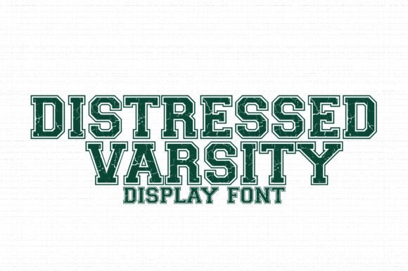 Distressed Varsity Font: A Bold Grunge Sports Typeface for Your Brand