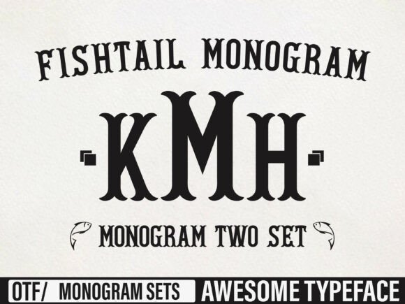 Fishtail Monogram: A Display Font for Standout Campaigns