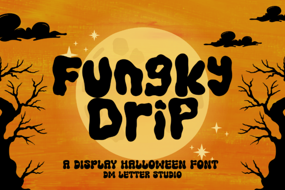 Fungky Drip Font: A Bold Display Typeface for Seasonal Campaigns