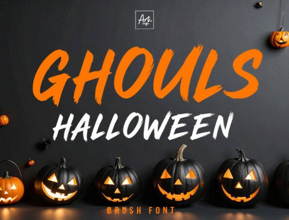 Ghouls Halloween: A Striking Display Font for Editorial Design