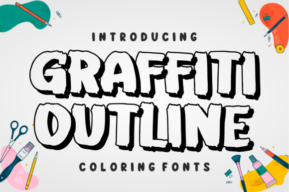Graffiti Outline Font