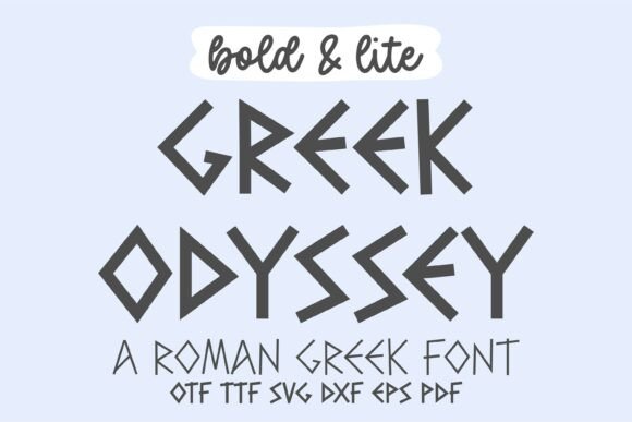 Greek Odyssey Font: Elegant Display Typeface for Digital Projects