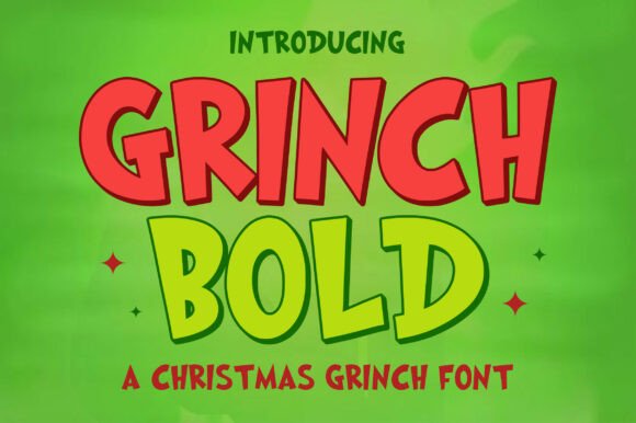 Grinch Bold Font for Creative Makers