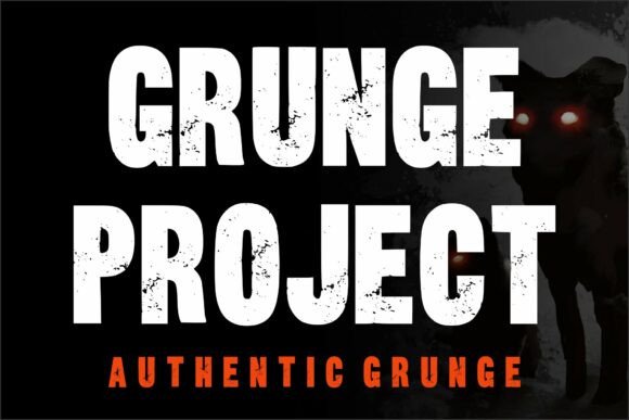 Grunge Project Display Font for Edgy Marketing