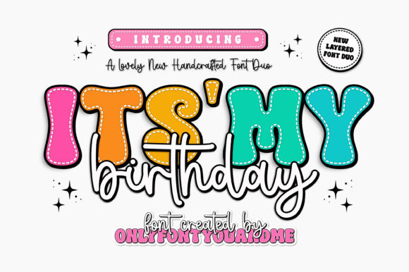 Its My Birthday Font Duo for Web Designers