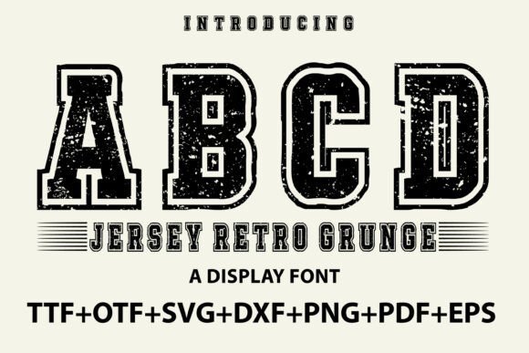 Jersey Retro Grunge for Handmade Labels and Craft Products