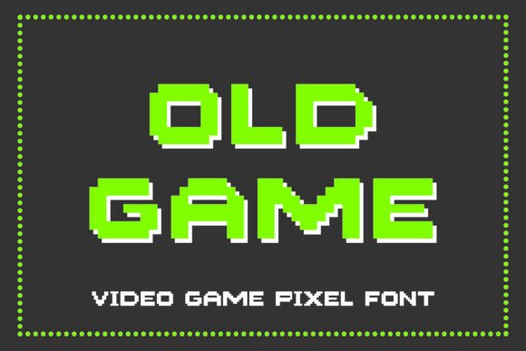 Old Game Font for Retro Design