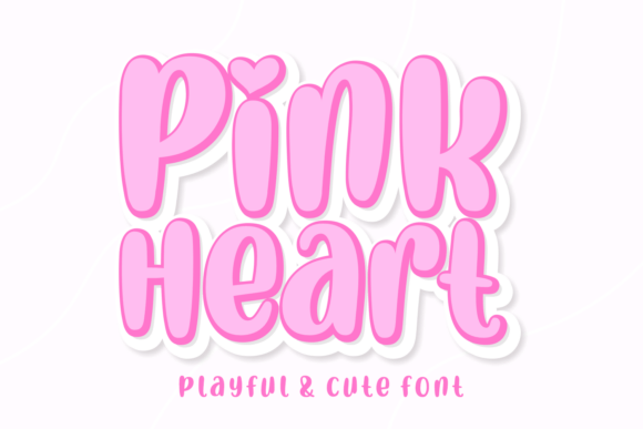 Pink Heart Font: Whimsy for Campaigns