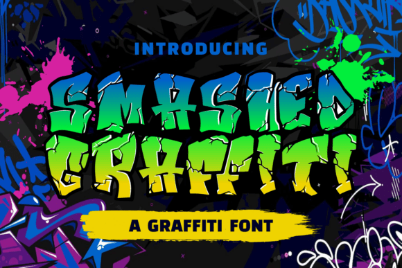 Smashed Graffiti Font for Bold Web Design