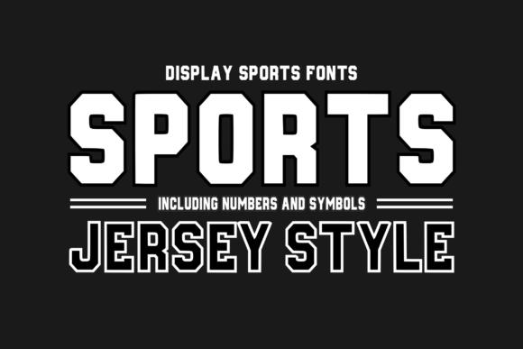 Sportsjerseystyle Regular Font