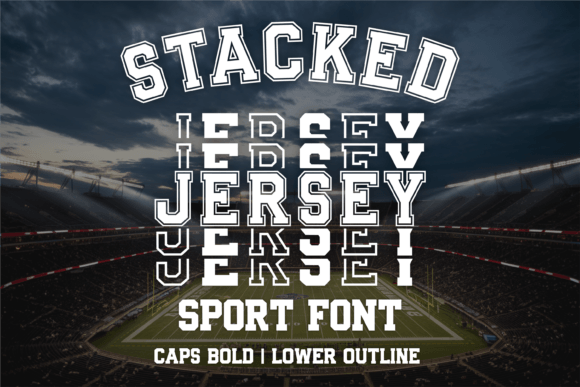 Stacked Jersey Font for Bold Branding