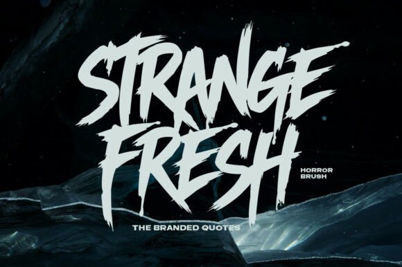 Strange Fresh: A Bold Display Font for Small Business Branding