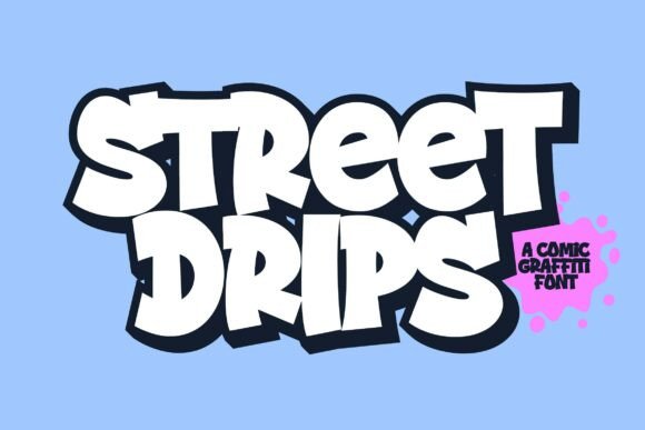 Street Drips Font for Graffiti-Inspired Branding and Display Design