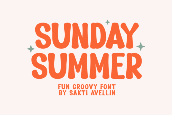 Sunday Summer: A Retro Display Font for Campaign Design