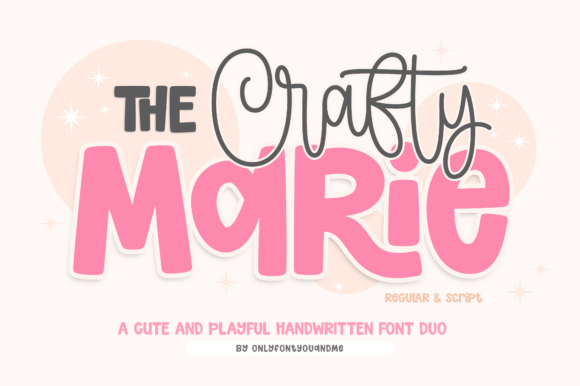 The Crafty Marie Typeface for Handmade Products and Printables