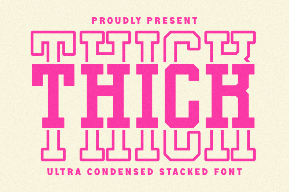 Thick Stacked: A Display Font Built for Bold Campaigns