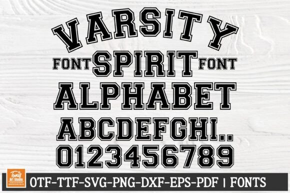 Varsity Spirit Font for Editorial Layouts