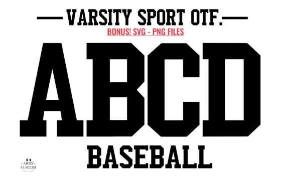 Varsity Sport Army: A Display Font for Collegiate Campaigns