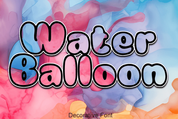 Water Balloon Font Brings Playful Charm to Campaign Visuals